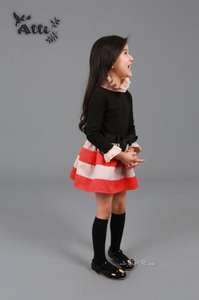 Venta al por Mayor en Línea, Ropa de Verano para Niños, Vestido Informal de Manga Larga con Rayas para Niñas, de Proveedor Chino - Product Image 5