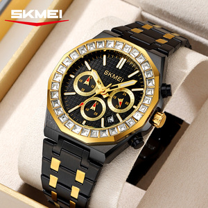 Skmei 2380 Mature Commercial <b>Men's</b> Luxury <b>Watches</b> With Stainless Steel Band Quartz Movement Glass Dial Wristwatches Wholesale - Product Image 3