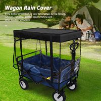 Couverture de pluie imperméable pour extérieur en PVC transparent pour chariot de plage pliable utilitaire de poussette d'épicerie pour enfants