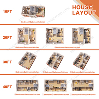 Casa Contenedor Expandible con Estructura de Acero, Casa Modular Prefabricada de 3 Dormitorios para Vivienda a Largo Plazo