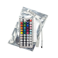 Mini Controlador RGB 5V 12V 24V 6A, Señal PWM de 3 Vías, Control Remoto Inalámbrico IR de 44 Teclas, Atenuador para Tiras de Luces LED de Voltaje Constante