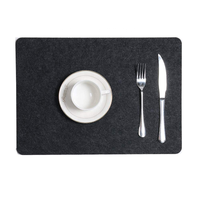 Sous-verres à couverts pour Table à dîner, lot de 4 pièces, en feutre