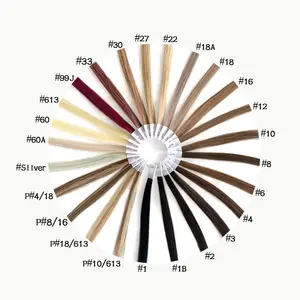 Amonhair Hotsale Popular Swatch Color Ring Colorful Chart Remy Colour Chart Color Ring For Hair Extensions