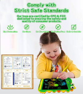 Dinosaures mignons écrivant une <span class=keywords><strong>tablette</strong></span> LCD 8.5 pouces planches à <span class=keywords><strong>dessin</strong></span> électroniques numériques pour enfants - Product Image 6