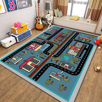 Tapis de jeu pour enfants, grand tapis de sol pour la ville, facile à nettoyer, antidérapant, pour la crèche, les enfants, le jeu, le bébé qui rampe, pour la salle de jeux