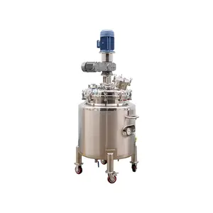 Mixer tangki baja tahan karat, tangki pencampur jaket ganda, Mixer Agitator vakum 304/316 baja tahan karat