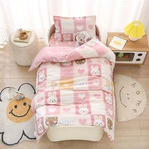 Four Seasons Kids Cotton Comforter Set Includes Sheets and Pillow <b>Covers</b> Soft and Cozy <b>Bed</b> Set - Product Image 2