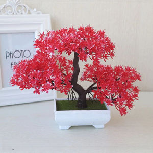 Pino Artificial en Maceta, Mini Bonsái Artificial de Plástico, Plantas Verdes, Árbol de Pino en Maceta para Decoración de Sala de Estar, Mesa, Hotel <span class=keywords><strong>y</strong></span> Jardín - Product Image 4