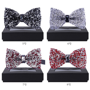 Corbata de Moño de Cristal con Diamantes y Mariposa en 12 <span class=keywords><strong>Colores</strong></span> para Novio, Accesorios de Traje Formal para Boda, Precio Bajo - Product Image 5