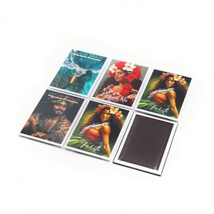 Hot Selling Refrigerator Items Custom Design Tahiti Island Souvenir Gift Tin <b>Fridge</b> Magnet - Product Image 4