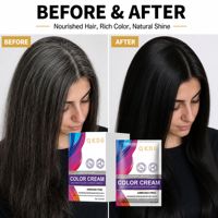 QKDS OEM Vente en gros Shampooing colorant noir pour cheveux, coloration rapide en 5 minutes, anti-cheveux gris, sans ammoniaque, sans tache sur la peau