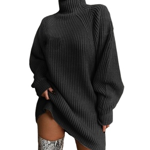 Turtleneck Dress - 2025 Stylish Women's Outfit - Long Sleeve Turtleneck Dress - 2025 Stylish Women's Outfit - Long Sleeve