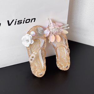 New Kids Closed Toe Princess Jelly <b>Sandals</b>, <b>Summer</b> Soft Sole Breathable Children <b>Sandals</b> for Little Baby Girls - Product Image 4