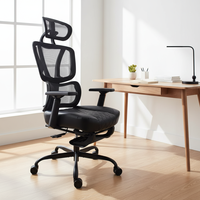 Chaise de bureau ergonomique en maille pour cadres, avec hauteur réglable et fonction pivotante, pour un confort optimal au bureau