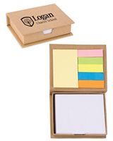 Logo personnalisable coloré couleur unie bureau notes autocollantes étudiant recyclé Krafts couverture autocollant bloc-notes pour marqueurs Plan