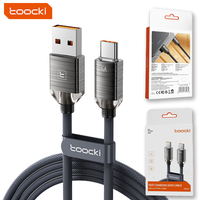 Cable USB a Tipo C Inteligente Toocki, Gran Oferta, Cable de Carga Rápida USB-C de 6A, Cable de Datos USB-C de 66W Trenzado para Samsung Huawei