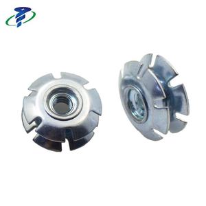 Écrou étoile fileté en tube rond zingué pour vélo 1/4"x30mm - Product Image 2