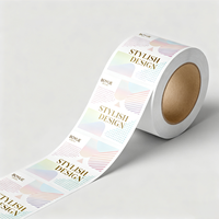 Étiquettes autocollantes en vinyle brillant personnalisées en gros avec logo sur mesure pour emballages de boîtes à bougies