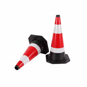 กรวยยางนิรภัยสำหรับการจราจรบนถนนสะท้อนแสง - Product Image 1