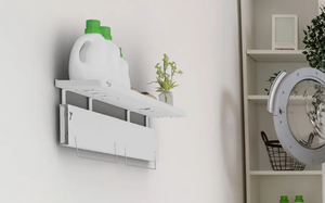 Étagère de rangement extensible murale pliante en métal pour étendoir à linge gain de place pour salle de bain balcon emballage de vente par correspondance - Product Image 5