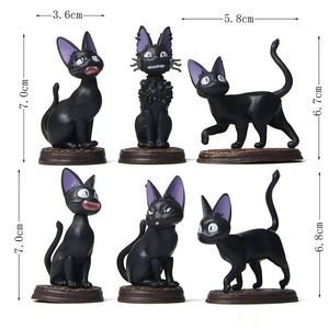 6 PIÈCES/ENSEMBLE Figurines <span class=keywords><strong>de</strong></span> <span class=keywords><strong>chat</strong></span> <span class=keywords><strong>Jiji</strong></span> <span class=keywords><strong>de</strong></span> <span class=keywords><strong>Kiki</strong></span>'s Delivery Service pour micro-paysages, décorations <span class=keywords><strong>de</strong></span> jardins et pots, figurines d'action, jouets - Product Image 1