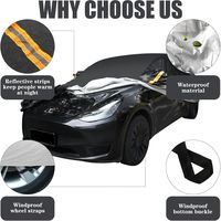 Housse de voiture en PEVA avec doublure en coton doux, imperméable, anti-poussière, protection solaire, housse de voiture extérieure OEM ODM