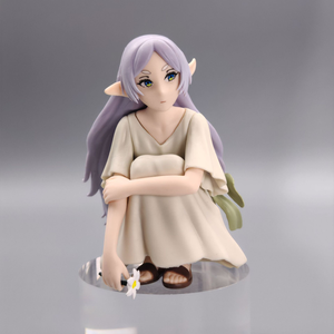 Frieren da "cronache di Frieren" figura di Anime accovacciata: Frieren in pigiama pezzo da esposizione, Desktop Premium. - Product Image 1