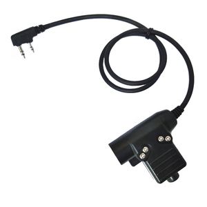 Adaptateur de casque d'intercom tactique U94, adaptateur de bouton émetteur PTT adapté pour <span class=keywords><strong>Kenwood</strong></span> Icom Yaesu Midland - Product Image 1