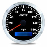 Speedometer & Tachometer Mini Motor Plastik Hitam PBRabbit 12V Baru dengan Pengukur Jarak Tempuh Garansi 1 Tahun