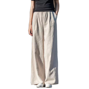 <span class=keywords><strong>Pantaloni</strong></span> larghi da <span class=keywords><strong>donna</strong></span> in cotone canapa estivi personalizzati <span class=keywords><strong>pantaloni</strong></span> larghi a <span class=keywords><strong>vita</strong></span> <span class=keywords><strong>alta</strong></span> <span class=keywords><strong>pantaloni</strong></span> larghi da <span class=keywords><strong>donna</strong></span> <span class=keywords><strong>pantaloni</strong></span> lunghi Casual da <span class=keywords><strong>donna</strong></span> - Product Image 1