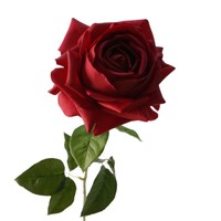 Bunga Mawar Sutra Modern Roshen Canggih, Realistis, Melembapkan, Semi Buatan Tangan, Tangkai Tunggal, untuk Lemari Ruang Tamu