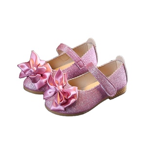 Vente en gros de chaussures habillées à paillettes pour enfants performance spéciale ocn princesse plates pour fête de mariage petites fleurs pour filles - Product Image 1