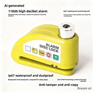 Nouvelle alarme antivol pour disque de frein de voiture, vélo, moto - Verrou extérieur étanche à haute intensité sonore - Product Image 1