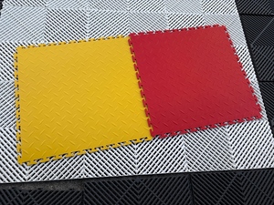 Vente flash Carreaux de sol en PVC à surface en forme de feuille de saule et d'écorce d'<span class=keywords><strong>orange</strong></span>, résistants à l'usure, à emboîtement, antidérapants, tapis de <span class=keywords><strong>garage</strong></span> en PVC - Product Image 2