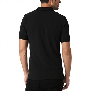 Última novedad: Polo de punto de algodón para hombre, de manga corta, con bloques de color, corte regular, diseño transpirable, informal, para venta en línea. - Product Image 5