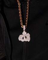 Pendentif Calligraphie Arabe Allah Sertie de Moissanite VVS en Argent S925, Style Bulle, Bijou Religieux Musulman Hip Hop Personnalisé