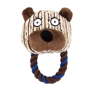 Jouets à mâcher pour animaux de compagnie en polyester durable, best-sellers, ensemble de cordes à mâcher en peluche en forme de vache, résistant aux morsures, pour chien Kinghon - Product Image 6