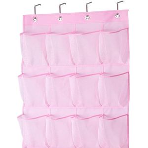 Over the Door Hanging Foldable <b>Shoe</b> Organizer with 24 Large Mesh Pockets for Wardrobe Storage - Product Image 1