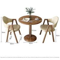 Petite table ronde simple pour négociations, bureau, maison, loisirs, réception, salon de thé, combinaison table et chaises
