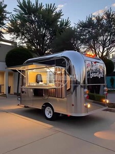 Mini Round Food Truck Street Mobile Commercial <b>Ice</b> Cream Cart Van Hot Dogs Chips Candy Catering Coffee Trailer - Product Image 3