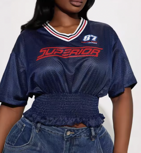 Peeqi Set pakaian pendek wanita, lucu kasual wanita cetak kemeja Crop atasan dan dua potong santai musim panas - Product Image 4