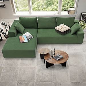 Sofá Seccional en Forma <span class=keywords><strong>de</strong></span> L con Combinación Modular, Sofá Largo para Apartamento <span class=keywords><strong>y</strong></span> Hotel, Diseño Compacto - Product Image 5