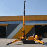 Grue araignée portable 5t, poids net 6,1 tonnes, pour une utilisation et un transport stables