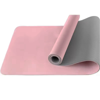Tapete de Yoga de 8mm de Alta Densidad, Elástico, Superficie Suave Antideslizante, Absorción de Impactos, Duradero, para Ejercicio Físico, con Logotipo Personalizado