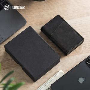 Portefeuille Pop-up en Cuir de Fibre de Carbone avec Blocage RFID Intelligent pour Homme TILONSTAR TVC324, Porte-cartes de Crédit Professionnel pour Cadeau - Product Image 6