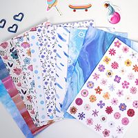 Pure Vie DIY Journal Kit pour filles âgées de 8 à 14 ans Spiral-Bound 50-Sheet Creative Scrapbooking Diary Supplies Fun Birthday/Xmas Gift