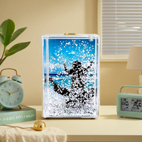 Haute qualité 2*3 pouces Mini Instax paillettes eau cadre Photo grande eau neige liste de paillettes en plastique Durable