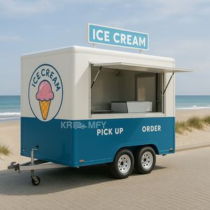 Camioneta de Comida Móvil Estilo Hot Dogs, Totalmente Equipada, Carrito de Café y Helados, Camión de Comida con Cocina Completa - Product Image 1