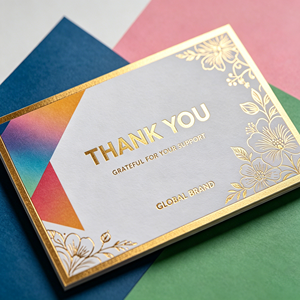 Tarjetas <span class=keywords><strong>de</strong></span> Presentación Personalizadas <span class=keywords><strong>de</strong></span> Lujo, Papel Grueso Recubierto, Impresión Offset con Estampado en Caliente, para Conferencias Empresariales Formales, <span class=keywords><strong>Ferias</strong></span> Comerciales - Product Image 1