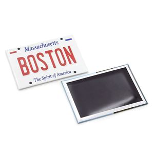 Imán de nevera de metal personalizado de Boston con diseño de punto turístico, superventas - Product Image 6